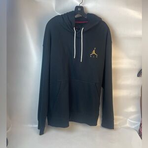 Jordan Black Hoodie with Gold Logo Size 2XL